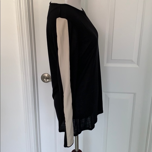 Ted Baker Black Blouse w/Blush Sleeve - Picture 4 of 6